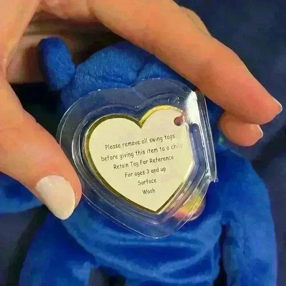 1998 Clubby the bear Ty Beanie Baby, with errors